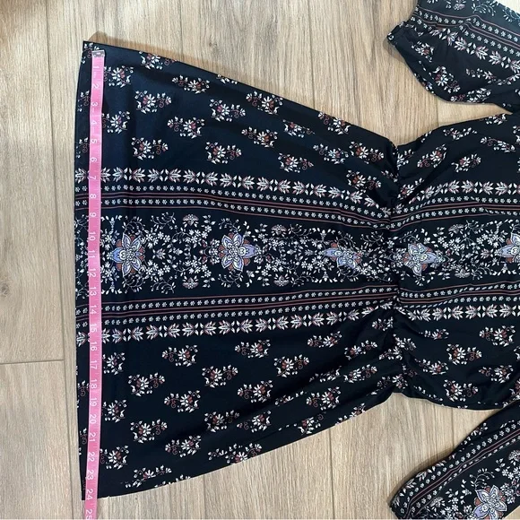 Maurices Black and White Floral Mini Dress - Picture 10 of 12